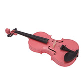 Ozici 4/4 Acoustic Violin Case Bow Rosin - Pink